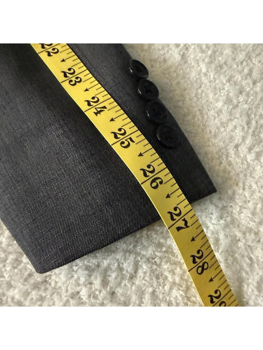 Lauren Ralph Lauren Mens 42 XL Gray 100% Wool Blazer Sport Coat Two Button
